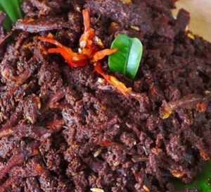 ikan bilih rendang