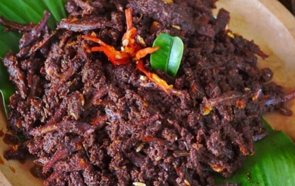 ikan bilih rendang